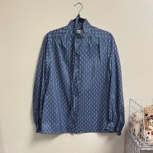 Vintage Blue Women's Blouse
